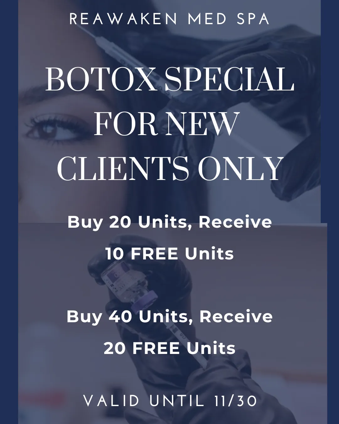 Botox Special Free Units for NEW CLIENTS